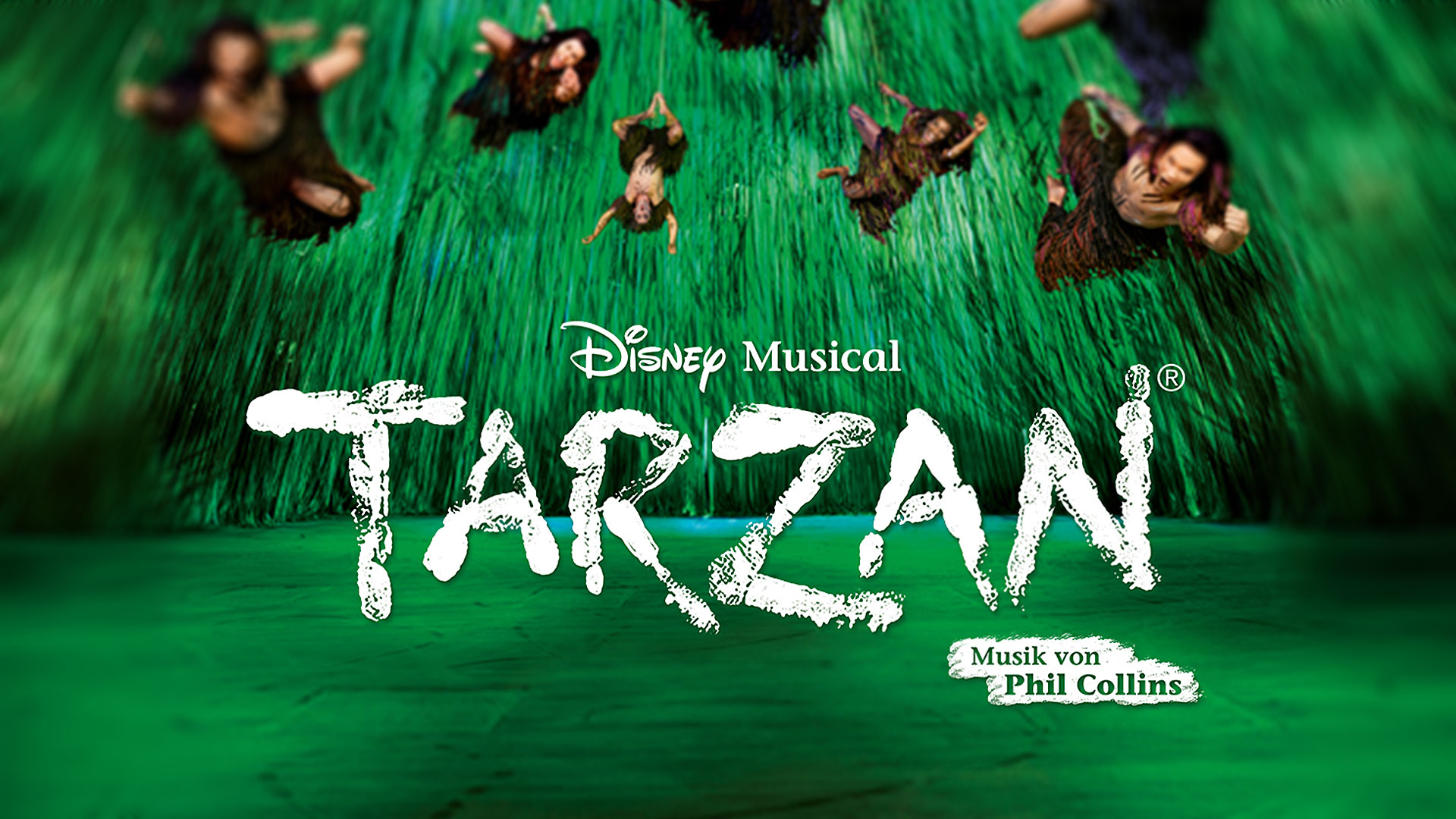 Zu sehen ist das Tarzan Musical Logo.